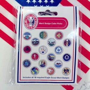 Boy Scouts of America Eagle Scout Merit Badge Cupcake Picks